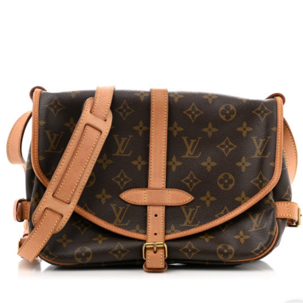 ***AUTHENTIC LOUIS VUITTON Monogram Saumur 30, used 1x !